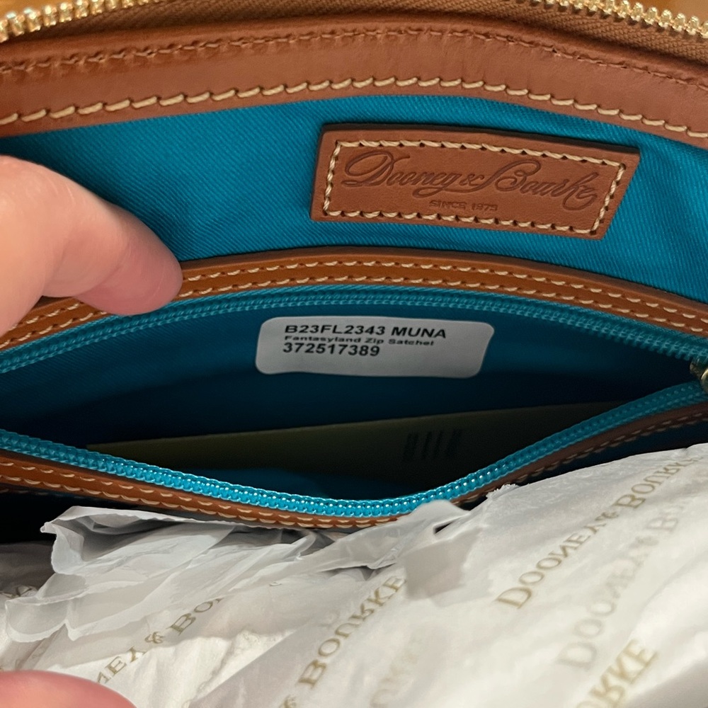 Disney Dooney and Bourke Fantasyland Zip Satchel - Picture 11 of 14